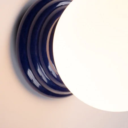 Kinkiety-lazienkowe - kinkiet niebieski do łazienki lampa ścienna ultramaryna ip44 zori sl.1896 sollux 