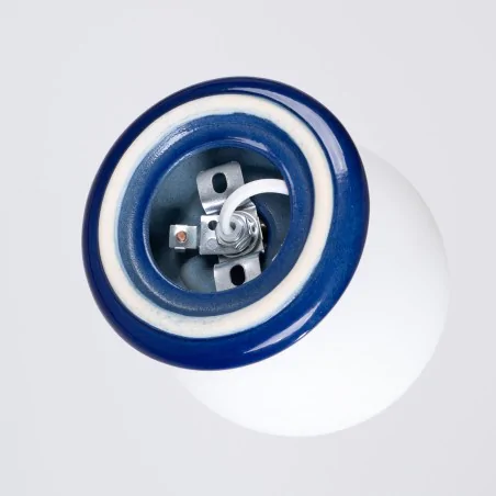 Kinkiety-lazienkowe - kinkiet niebieski do łazienki lampa ścienna ultramaryna ip44 zori sl.1896 sollux 