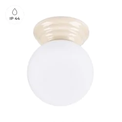 Plafony - lampa sufitowa plafon beżowy do łazienki ip44 kula zori sl.1897 sollux