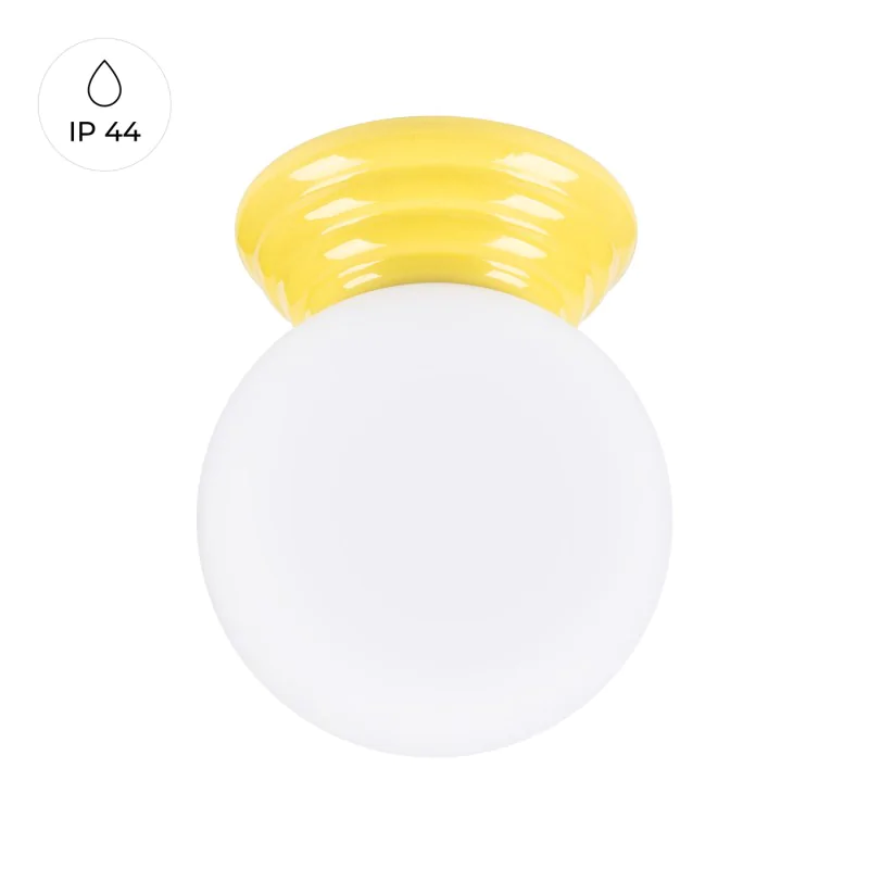 Plafony - plafon sufitowy łazienkowy żółty ip44 kula zori sl.1898 sollux firmy SOLLUX 
