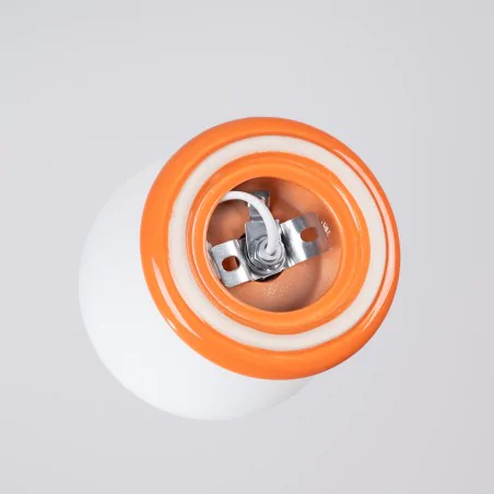 Plafony - plafon sufitowy pomarańczowy do łazienki ip44 kula zori sl.1899 sollux 