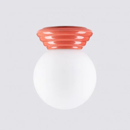 Plafony - plafon sufitowy lampa do łazienki kula brzoskwiniowa obudowa zori sl.1901 sollux 