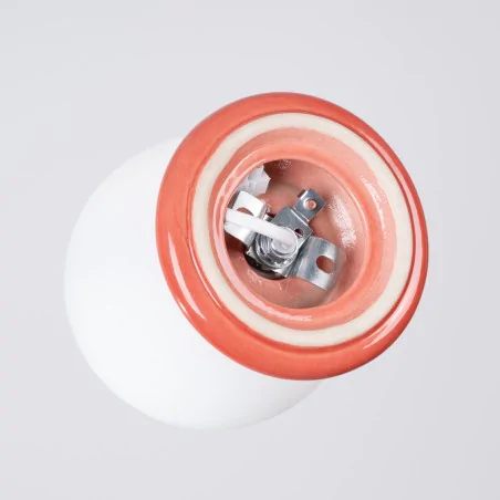 Plafony - plafon sufitowy lampa do łazienki kula brzoskwiniowa obudowa zori sl.1901 sollux 