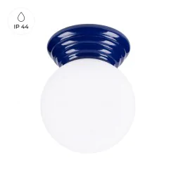 Plafony - plafon do łazienki ultramaryna biała kula ip44 zori sl.1902 sollux