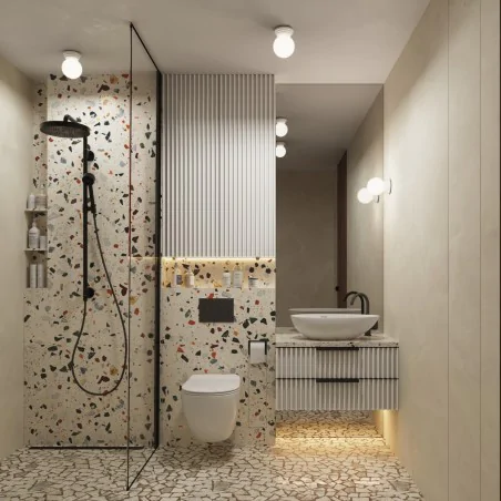 Kinkiety-lazienkowe - kinkiet łazienkowy biały kula lampa ścienna ip44 zori sl.1903 sollux 