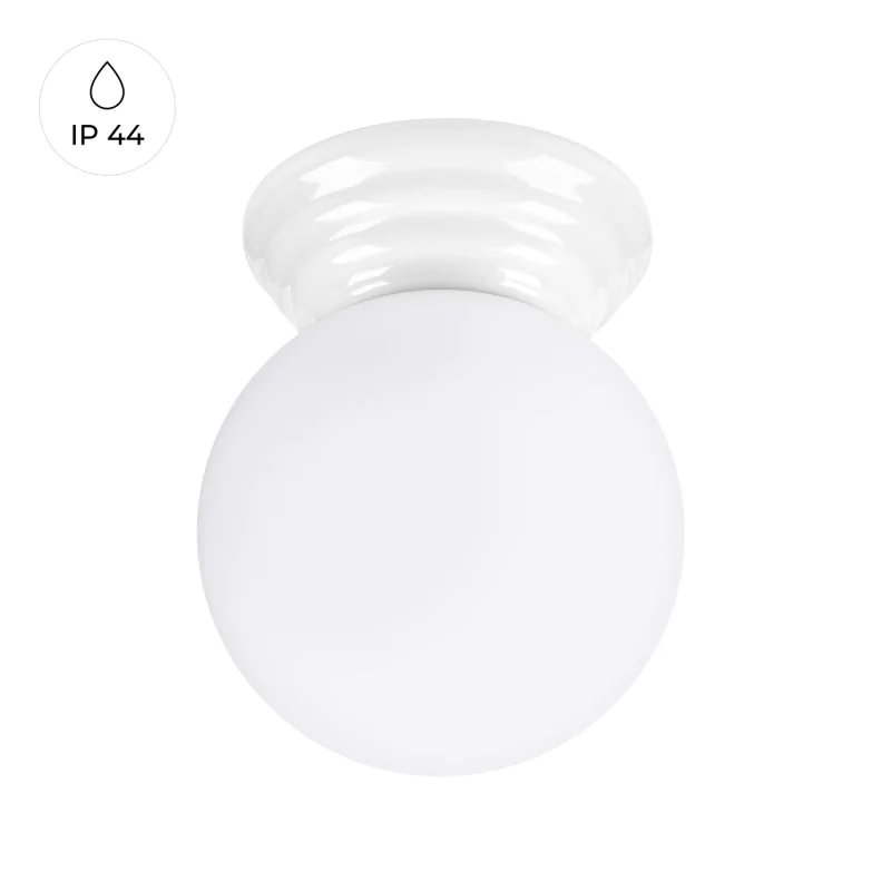 Plafony - lampa sufitowa biała kula plafon do łazienki sl.1904 zori sollux firmy SOLLUX 
