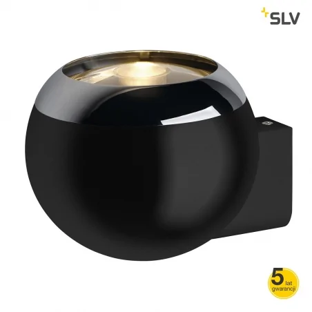 Kinkiety-do-salonu - kinkiet ścienny light eye ball czarny/chrom qpar111 max 75w slv 