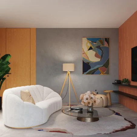 Lampy-stojace - lampa podłogowa stojąca na trójnogu natt z abażurem taupe sl.1905 sollux 