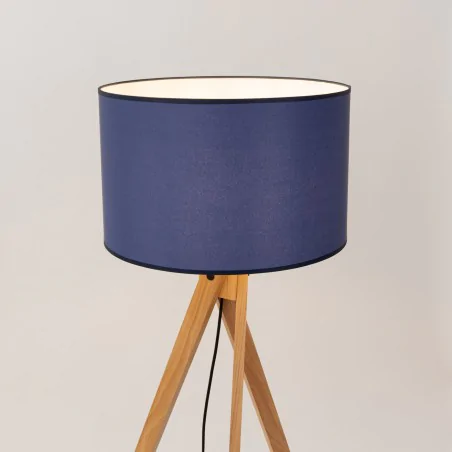 Lampy-stojace - lampa podłogowa na trójnogu duża natt granatowa sl.1906 sollux 