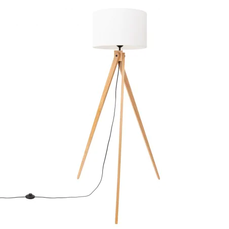 Lampy-stojace - lampa podłogowa skandynawska na trójnogu natt biała sl.1908 sollux 