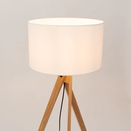 Lampy-stojace - lampa podłogowa skandynawska na trójnogu natt biała sl.1908 sollux 