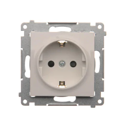 Gniazda-pojedyncze-podtynkowe - gniazdo pojedyncze białe podtynkowe z uziemieniem w wersji schuko simon 54 dgsz1z.01/11 kontak-simon 