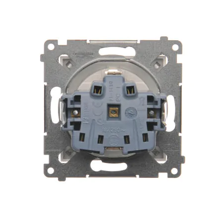 Gniazda-pojedyncze-podtynkowe - gniazdo pojedyncze białe podtynkowe z uziemieniem w wersji schuko simon 54 dgsz1z.01/11 kontak-simon 