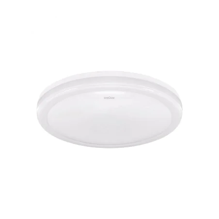 Plafony - okrągła lampa sufitowa led plafoniera hermetyczna biała 18w 4000k denzel ideus 