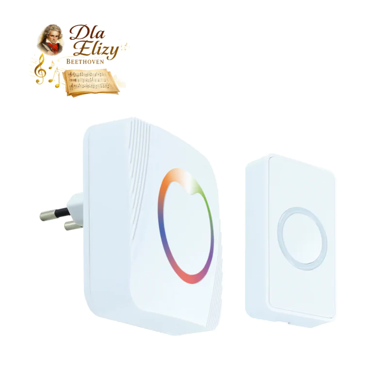 Dzwonki-do-drzwi-bezprzewodowe - dzwonek bezprzewodowy do drzwi z melodią dla elizy sieciowy 04886 ideus firmy IDEUS - STRUHM 