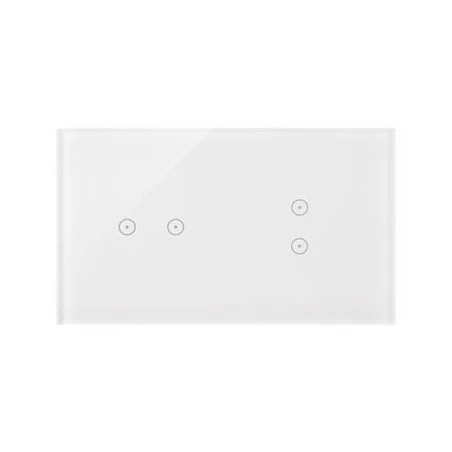 Panele-dotykowe - panel dotykowy 2+2 pola dotykowe biała perła dstr223/70 simon 54 touch kontakt-simon 