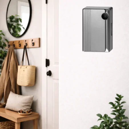 Dzwonki-do-drzwi-przewodowe - grafitowy dzwonek przewodowy do drzwi dwutonowy ding dong 230v stratis ac orno 