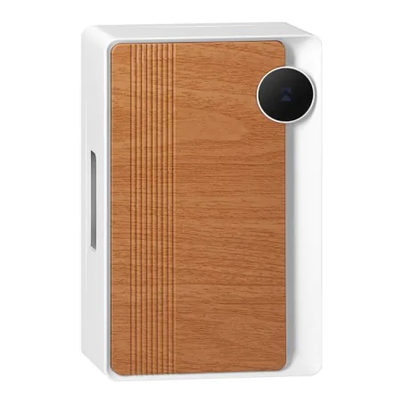 Dzwonki-do-drzwi-przewodowe - dzwonek ding-dong gong do drzwi dwutonowy biało-dębowy 230v stratis ac orno 