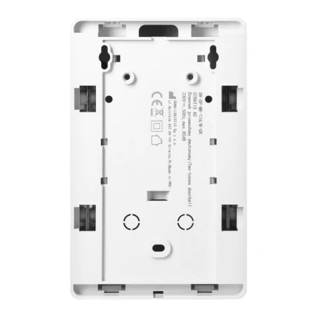 Dzwonki-do-drzwi-przewodowe - białoo-grafitowy dzwonek przewodowy do drzwi dwutonowy ding dong 230v stratis ac orno 