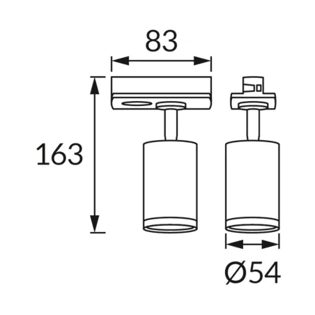 Oswietlenie-szynowe - reflektor na szynoprzewód biało-złoty oświetlenie na szynę oslo gu10 ideus 