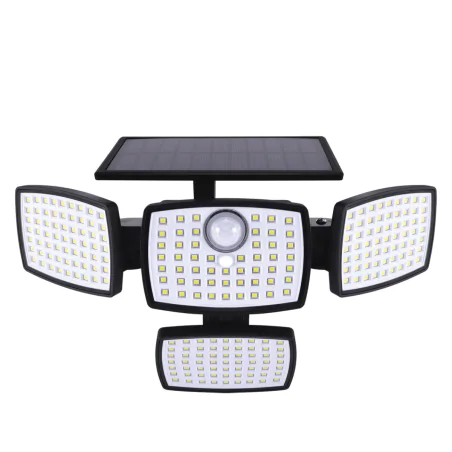 Naswietlacze-led-solarne - lampa solarna elewacyjna naświetlacz kinkiet z czujnikiem ruchu 10w ip65 borut 04948 ideus 