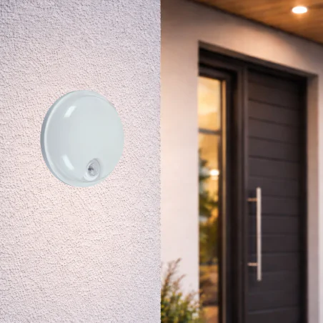 Kinkiety-zewnetrzne - oprawa elewacyjna led z czujnikiem ruchu zewnętrzna 15w neutralna elias pir ideus 