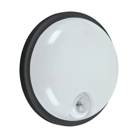 Kinkiety-zewnetrzne - oprawa ścienna na zewnątrz led z czujką ruchu 20w neutralna ip65 elias pir black ideus 