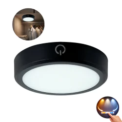 Oprawy-meblowe-podszafkowe - czarna lampka bezprzewodowa do szafy oprawa z czujką ruchu na korytarz usb zibi ideus