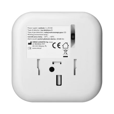 Czujniki-czadu - czujnik czadu wykrywacz tlenku węgla z wyświetlaczem żywotność 10lat orno 
