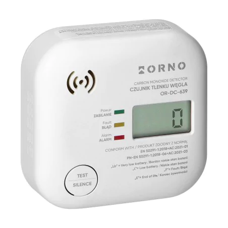 Czujniki-czadu - czujnik czadu wykrywacz tlenku węgla z wyświetlaczem żywotność 10lat orno 