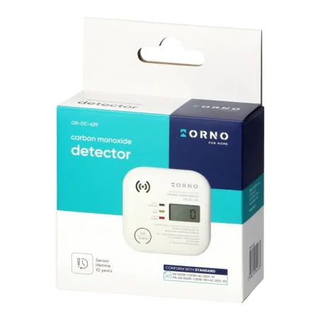 Czujniki-czadu - czujnik czadu wykrywacz tlenku węgla z wyświetlaczem żywotność 10lat orno 