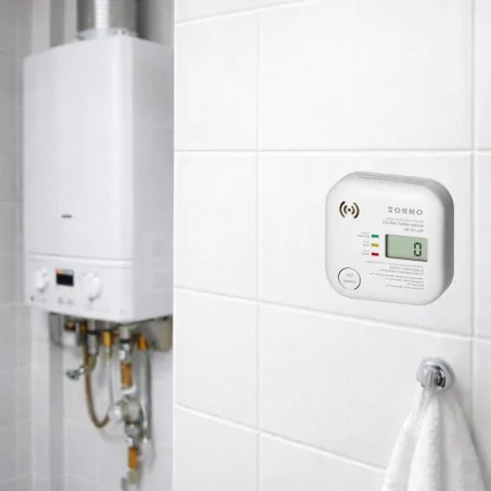 Czujniki-czadu - czujnik czadu wykrywacz tlenku węgla z wyświetlaczem żywotność 10lat orno 