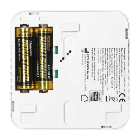 Czujniki-czadu - czujnik czadu sterowany telefonem czujka tlenku czadu wifi tuya smart 10lat orno 