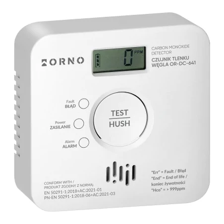 Czujniki-czadu - czujnik czadu sterowany telefonem czujka tlenku czadu wifi tuya smart 10lat orno 