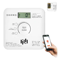 Czujniki-czadu - czujnik czadu sterowany telefonem czujka tlenku czadu wifi tuya smart 10lat orno