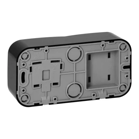 Wylaczniki-jednobiegunowe - or-oe-7207 czarne gniazdo z wyłącznikiem światła poziome natynkowe ip20 todo orno 