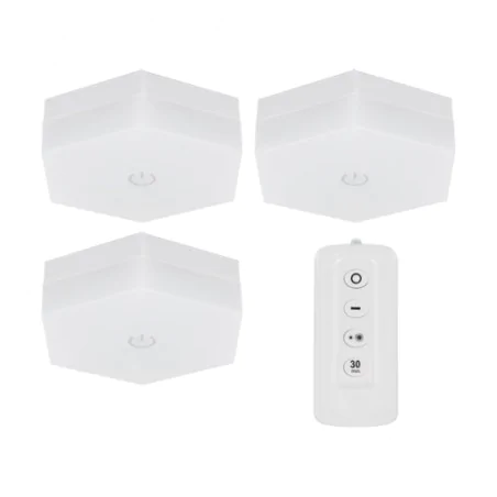 Oprawy-meblowe-podszafkowe - zestaw 3 bezprzewodowych lampek podszafkowych z pilotem sudoku deus 