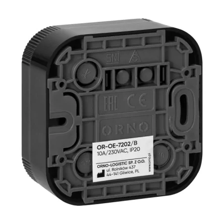 Wylaczniki-schodowe - or-oe-7202/b włącznik schodowy natynkowy czarny ip20 todo orno 