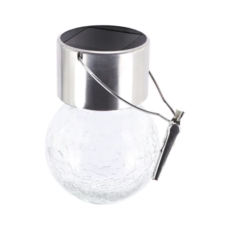 Lampy-solarne - wisząca lampka solarna żarówka imitacja popękanego szkła ciepłe światło aple led 04941 ideus 