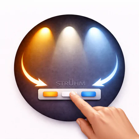 Oprawy-sufitowe - oprawa sufitowa led 7w biała 3 barwy światła 03108 rolen led ideus 