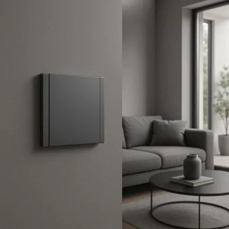 Wylaczniki-jednobiegunowe - wyłącznik pojedynczy do światła szary ramką w komplecie cc-tr-01 wesa 