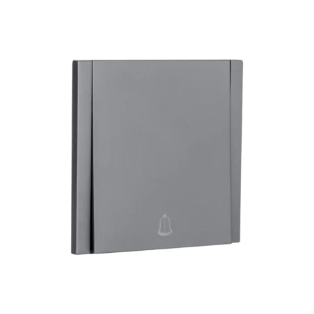 Wlaczniki-i-przyciski-dzwonkowe - szary przycisk do dzwonka z ramką w komplecie cc-tr-06 wesa 