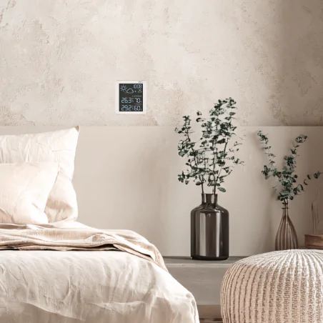 Termometry-i-stacje-pogodowe - stacja pogodowa bezprzewodowa z czujnikiem zewnętrznym biała stojąca e8647w emos 