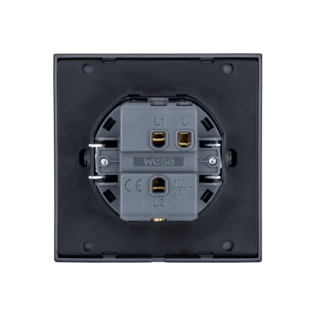 Wylaczniki-schodowe - wyłącznik schodowy zmienny szary z ramką w komplecie cc-tr-11 wesa 