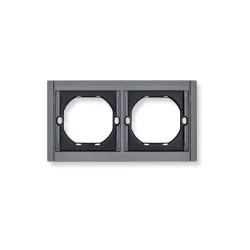 Ramki-podwojne - szara ramka podwójna pozioma do seri cc- tr premium cc-tr-48 wesa