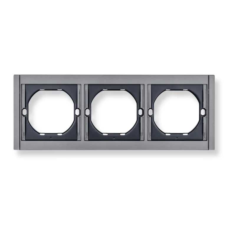 Ramki-potrojne - potrójna ramka pozioma szara do serii cc- tr premium cc-tr-49 wesa firmy VCX 