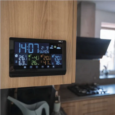 Termometry-i-stacje-pogodowe - stacja pogodowa bezprzewodowa meteo z 3 czujnikami zewnętrznymi na baterie e8614 emos 