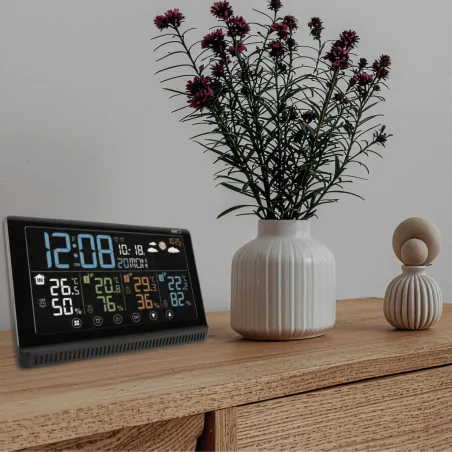 Termometry-i-stacje-pogodowe - stacja pogodowa bezprzewodowa meteo z 3 czujnikami zewnętrznymi na baterie e8614 emos 