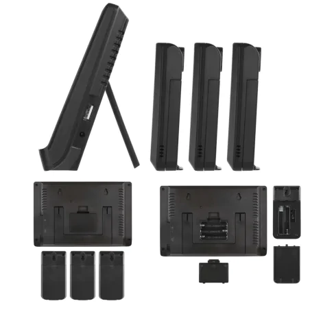 Termometry-i-stacje-pogodowe - stacja pogodowa bezprzewodowa meteo z 3 czujnikami zewnętrznymi na baterie e8614 emos 