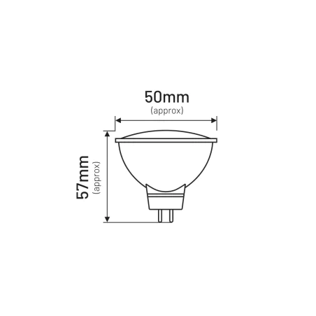 Zarowki-tradycyjne - żarówka led niskonapięciowa 12v 5w 3000k ciepła gu5,3 inq 